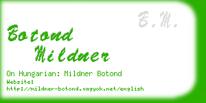 botond mildner business card